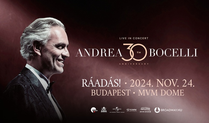 RÁADÁS Andrea Bocelli koncert 2024-ben Budapesten! Jegyek itt!